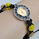 Free shipping!CZ Crystal  Beads with Vintage Watch Shamballa bracelet -sbx06