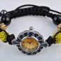 Free shipping!CZ Crystal Beads with Vintage Watch Shamballa bracelet -sbx06