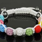NEW Shamballa Bracelets 10MM Micro Pave CZ shambhala Bead BRACELET NICE -BLb913