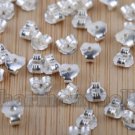20pcs(10 pair)Making 925 Sterling Silver Earring Clutches Findings 4X4.5mm cyd11