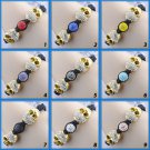 10mm Shamballa Bracelet specially CZ crystal ghost beads Bone bracelet B6
