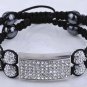 HOT Shamballa Micro Pave CZ Disco Crystal 10mm shamballa Beads bracelet BL601