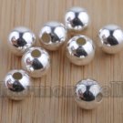 10p Jewelry Making Sterling 925 Silver One Hole Round Bead 4.5mm Findings cyz45