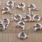 Wholesale 10PCS 925 sterling Silver Spring buckle Necklace accessories 5.5mm