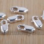 Wholesale 10PCS 925 sterling Silver - shape buckle Necklace accessories 8mm