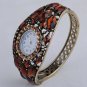 Elegant Protective Charm Colorful CZ Crystal Bracelet Bangle Cuff Watch G06f_B