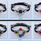 wholesale 1PC Micro Pave CZ shamballa BRACELET,bead size:8pc 10mm and 1pc 12mm