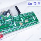 4x LM3915 DIY KITs Sound Audio LED VU Level Meter v3.0 Custom PCB Improved - USA