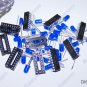 5x LM3915 IC Bargraph Driver + 5x Sockets + 50x BLUE WET Diffused 5mm LED - USA