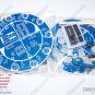 2x Large ROUND White Frosted LED Sequencer Chaser DIY KIT NE555 CD4017 - USA