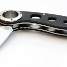 GANZO G708 Finger Hole - Machined G10 Fiber Glass Handle Scales Steel Folding Survival Knife w/ Clip