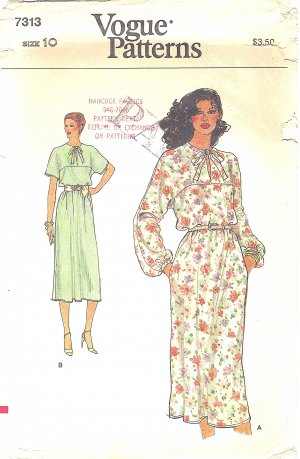 VINTAGE VOGUE SEWING PATTERN BLOUSON DRESS 2648 SIZE 10 | eBay