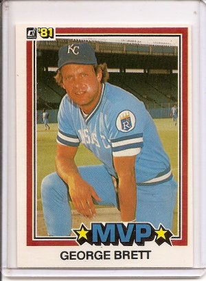 GEORGE BRETT 1981 Donruss #491 MLB Trading CARD KC Royals !