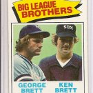 GEORGE & KEN BRETT 1977 Topps #631 Brothers MLB Trading CARD Vintage