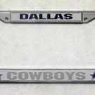 Dallas Cowboys Chrome License Plate Frame