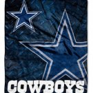 Dallas Cowboys 50"x60" Roll Out Style Royal Plush Raschel Throw Blanket