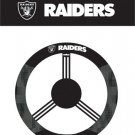 OAKLAND RAIDERS POLY-SUEDE STEERING WHEEL COVER