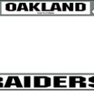 Oakland Raiders Chrome Silver License Plate Frame