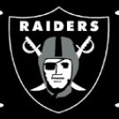 Oakland Raiders Laser Cut Black License Plate