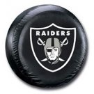 Oakland Raiders Black Tire Cover - Size Large