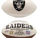 Oakland Raiders Embroidered Signature Series Football