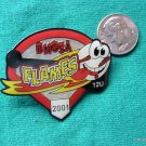 SOFTBALL PIN BNGSA FLAMES FASTPITCH 2001 COLLECTABLE