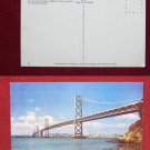 San Francisco Bay Bridge City Photo View Old VINTAGE POSTCARD PC