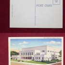 Emporia Kansas KS Civic Auditorium Building View Old Linen VINTAGE POSTCARD PC