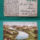 THUNERSEE GERMAN MOUNTAINS 1913 VTG VINTAGE POSTCARD