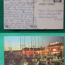 SAN FRANCISCO FISHERMANS WHARF 1972 VINTAGE POSTCARD