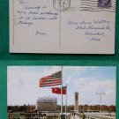 RAINBOW BRIDGE NIAGARA FALLS VINTAGE 1955 OLD POSTCARD