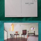 SERVANTS BEDROOM GROUSELAND INDIANA  VINTAGE POSTCARD