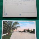 ST PETERSBURG PETE BEACH DRIVE FLORIDA VINTAGE POSTCARD
