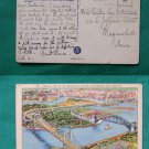 NYC TRIBOROUGH BRIDGE NEW YORK CITY VINTAGE POSTCARD