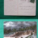 NYC CENTRAL PARK @ NIGHT NY 1907 STAMP VINTAGE POSTCARD
