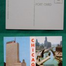 CHICAGO PRUDENTAIL BUILDING BRIDGE VIEW OLD  POSTCARD