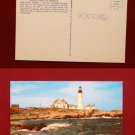 First Lighthouse in America Portland Head Light House Maine Old VINTAGE POSTCARD