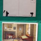 LONGFELLOWS HOME DEN PORTLAND MAINE VINTAGE POSTCARD