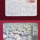 Old Mexico City Center VINTAGE Photo Mexican Stamp POSTCARD PC