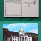 VERMONT STATE CAPITOL MONTPELIER VIEW VINTAGE POSTCARD