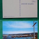 MONTEREY CA HARBOR PIER VIEW OLD VINTAGE POSTCARD