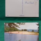 BLACK ROCK CT STATE PARK BEACH OLD VINTAGE POSTCARD