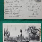 BINGHAMTON NY MEMORIAL CIRCLE 1966 OLD VINTAGE POSTCARD