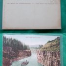 MILES CANYON ON OLD WOOD RAFT ALASKA VINTAGE POSTCARD