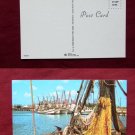Shrimp Boats Gulf of Mexico TEXAS TX Photo View Old VINTAGE POSTCARD PC