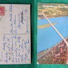 PA TURNPIKE SUSQUEHANNA RIVER BRIDGE VINTAGE POSTCARD