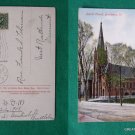 BRATTLEBORO VT BAPTIST CHURCH 1908 STAMP OLD POSTCARD