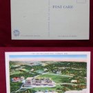 Falmouth Mass MA Cape Codder Hotel Beach View Old Linen VINTAGE POSTCARD PC