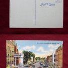 Nashua NH Main Street St Early Town Car View Old Linen VINTAGE POSTCARD PC