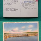 CHICKAMAUGA DAM TENESSEE RIVER 1958 VINTAGE POSTCARD